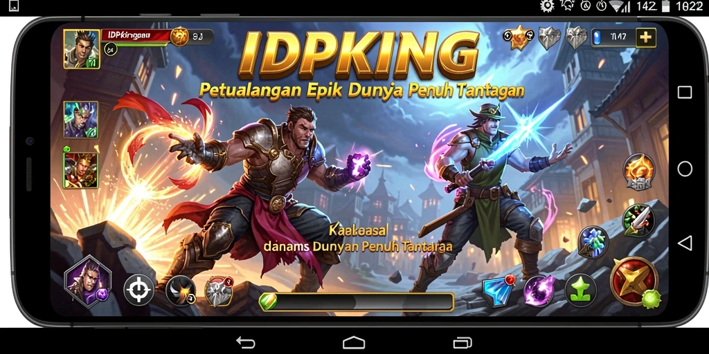 Tampilan gameplay IDPKING yang menampilkan petualangan menarik di dunia fantasi.