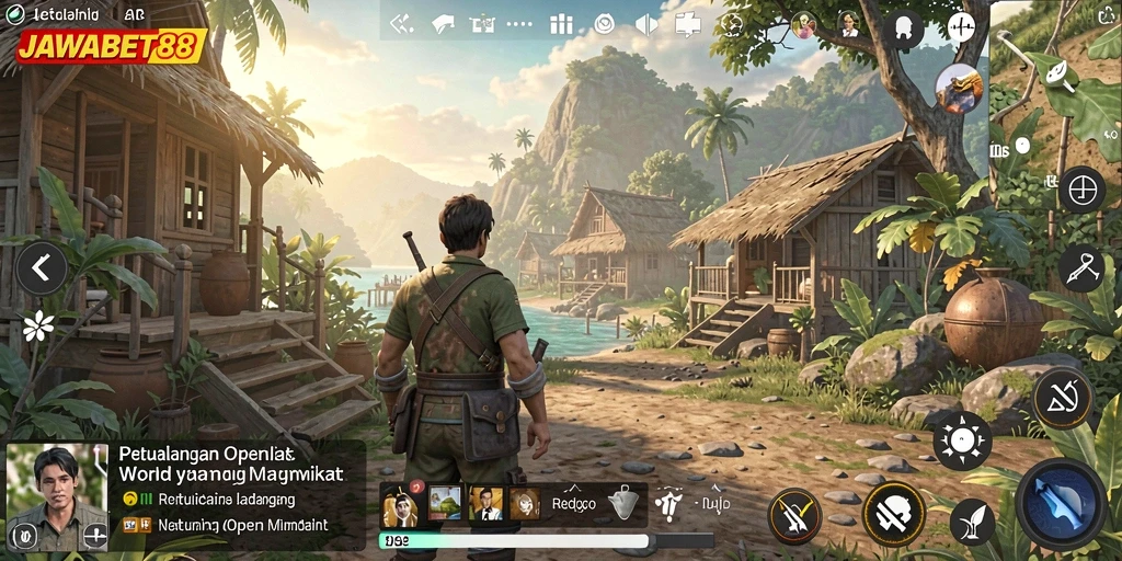 Screenshot utama JAWABET88 menampilkan gameplay petualangan yang mendebarkan.