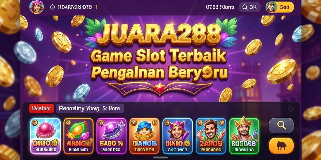 Tampilan menarik dari JUARA288 dengan gameplay Slot yang seru.