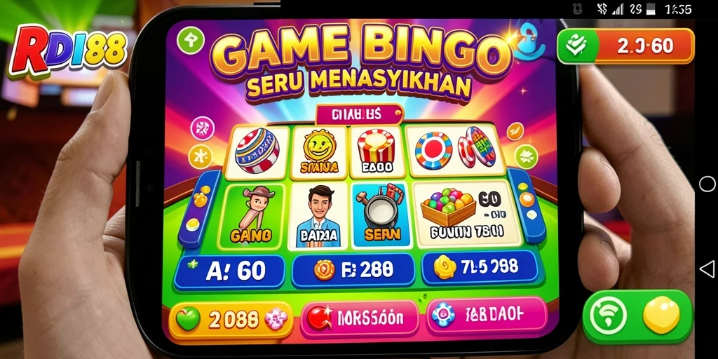 Tampilan gameplay RDI88 dengan suasana Bingo yang seru.
