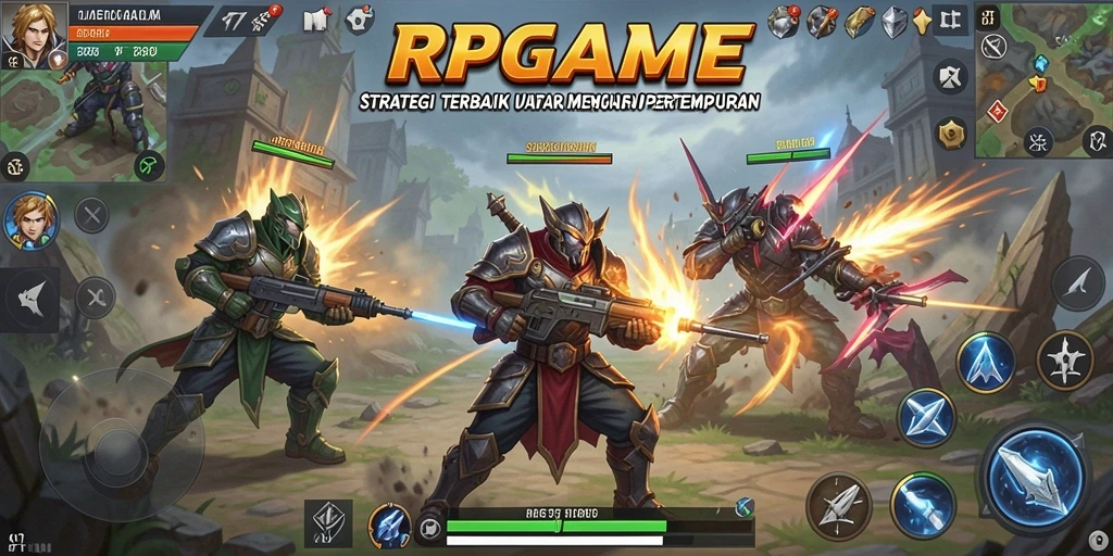 Screenshot menunjukkan aksi mendebarkan di RPGAME dengan pertempuran strategis yang seru.
