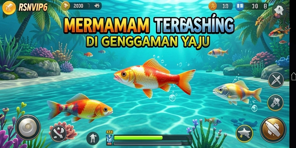 Gameplay seru saat memancing di RSNVIP6 dengan grafis menarik.