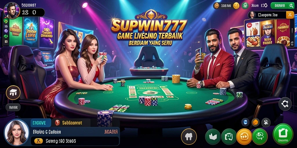 Gameplay seru dengan dealer langsung di SUPWIN777.